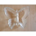 Vintage Glass Butterfly Dish (20cm x 19cm)
