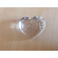 Love Heart Shaped Paperweight