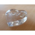 Love Heart Shaped Paperweight