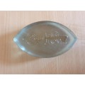 Glass Paperweight (11cm x 7cm)