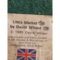 Small House Figurine - Little Market by David Winter 1980