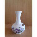 Porcelain Aynsley Fine English Bone China `Wild Violets` Vase