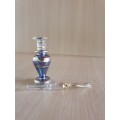 Miniature Glass Perfume Bottles - height 5cm width 3cm