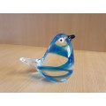 Glass Blue Bird Figurine/Paperweight
