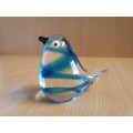 Glass Blue Bird Figurine/Paperweight