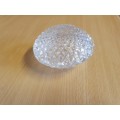 Round Lidded Cut Glass Trinket Dish (width 10cm height 5cm)