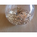 30 Second Gold Glitter Glass Hourglass