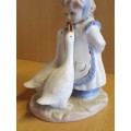 Blue & White Girl Figurine