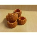Set of 6 Orange Napkin Rings