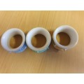 Set of 3 Ceramic Napkin Rings