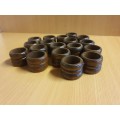 Set of 18 Wooden Napkin Rings