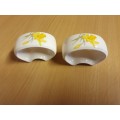 Set of 2 Taurus Ceramics Napkin Rings