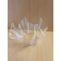 Set of 3 Clear Acrylic Handkerchief Shape Bowls