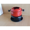 Red Fondue Pot