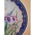 Vintage Round Floral BWA Wall Plate - Made in Japan - width 21cm