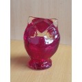 Glass Owl Figurine (height 10cm width 7cm depth 4cm)