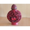 Miniature Ornamental Snuff Bottle - 6cm x 5cm