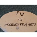 Pig Figurine - Regency Fine Arts (10cm x 6cm height 6cm)