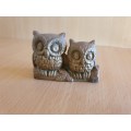 Brass Owl Figurine - 7cm x 5cm