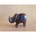 Small Wooden Hippo Figurine - 7cm x 5cm