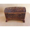 Vintage Genuine Leather Jewelry Box - Made in Spain