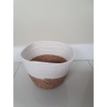 Round Storage Basket/Planter (width 22cm height 17cm)
