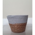 Round Storage Basket/Planter (width 24cm height 19cm)