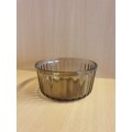 Round Glass Arcopol Bowl, Made in France (width 14cm height 7cm)