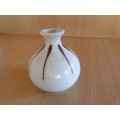 Small Two Tone Ceramic Vase - height 9cm width 10cm