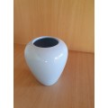 Blue Ceramic Vase - height 14cm width 13cm