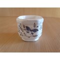 Miniature Ceramic Floral/Butterfly Planter - width 5cm height 4cm
