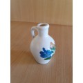 Miniature Floral Ceramic Jug - height 8cm width 7cm