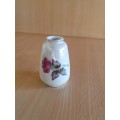 Miniature Hand Painted Royal Vermont Porcelain Vase - height 6cm width 5cm