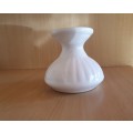 White Ceramic Posy Vase - height 13cm width 14cm