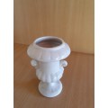Small White Ceramic Vase -width 10cm height 13cm