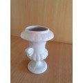 Small White Ceramic Vase -width 10cm height 13cm