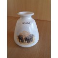 Souvenir Ceramic Vase - Windhoek (height 9cm width 10cm)