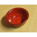 Small Round Red Ceramic Bowl