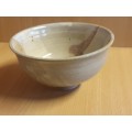 Round Stoneware Bowl - width 14cm height 8cm