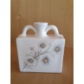 Ceramic Floral Pattern Vase - height 11cm width 10cm depth 4cm