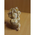 Small Baby in a Plant Pot Figurine - height 8cm width 5cm