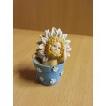 Small Baby in a Plant Pot Figurine - height 7cm width 6cm