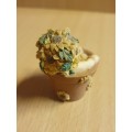 Small Baby in a Plant Pot Figurine - height 6cm width 5cm