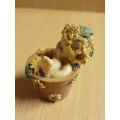 Small Baby in a Plant Pot Figurine - height 6cm width 5cm