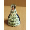 Small Porcelain Carlton ware Female Figurine Salt Shaker - 6cm x 5cm height 9cm