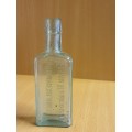 Vintage Glass Bottle - Chamberlain`s Cough Remedy - height 14cm width 5cm