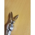Metal Bunny Bottle Stopper - 10cm x 3cm