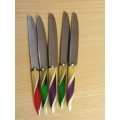 Set of 5 Vintage Stainless Steel Small Butter Knives (11cm)