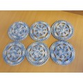 Set of 6 Crochet Doilie Covered Coasters - width 12cm