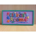 Claire`s Room Sign - 18cm x 9cm